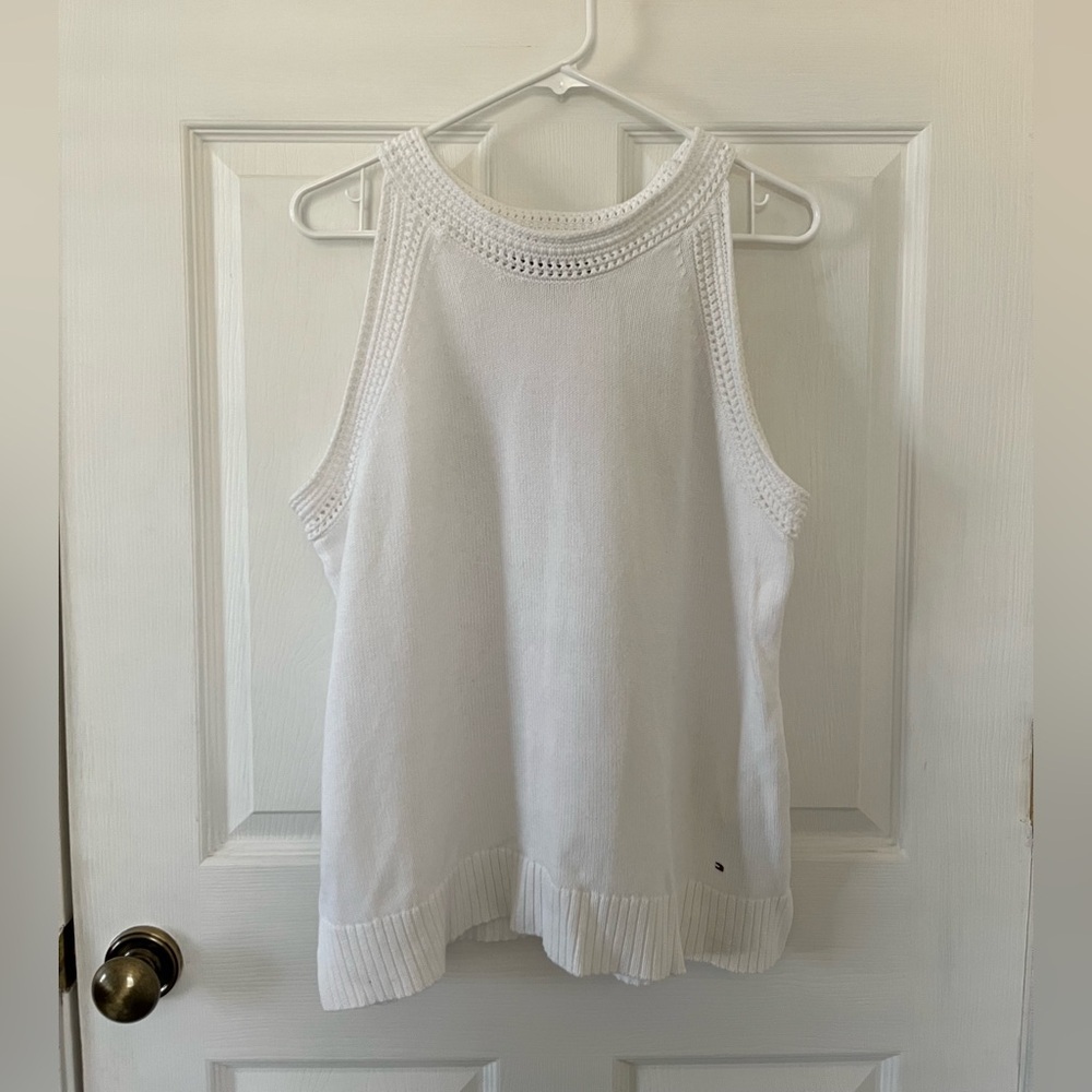 Tommy Hilfiger White Knit Tank Top